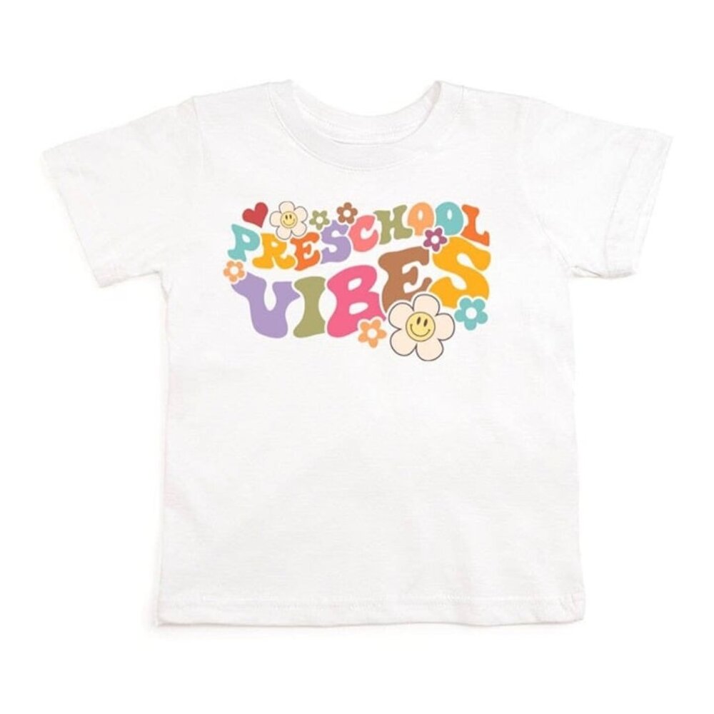Back to School Preschool Retro Short Sleeve Graphic Tee